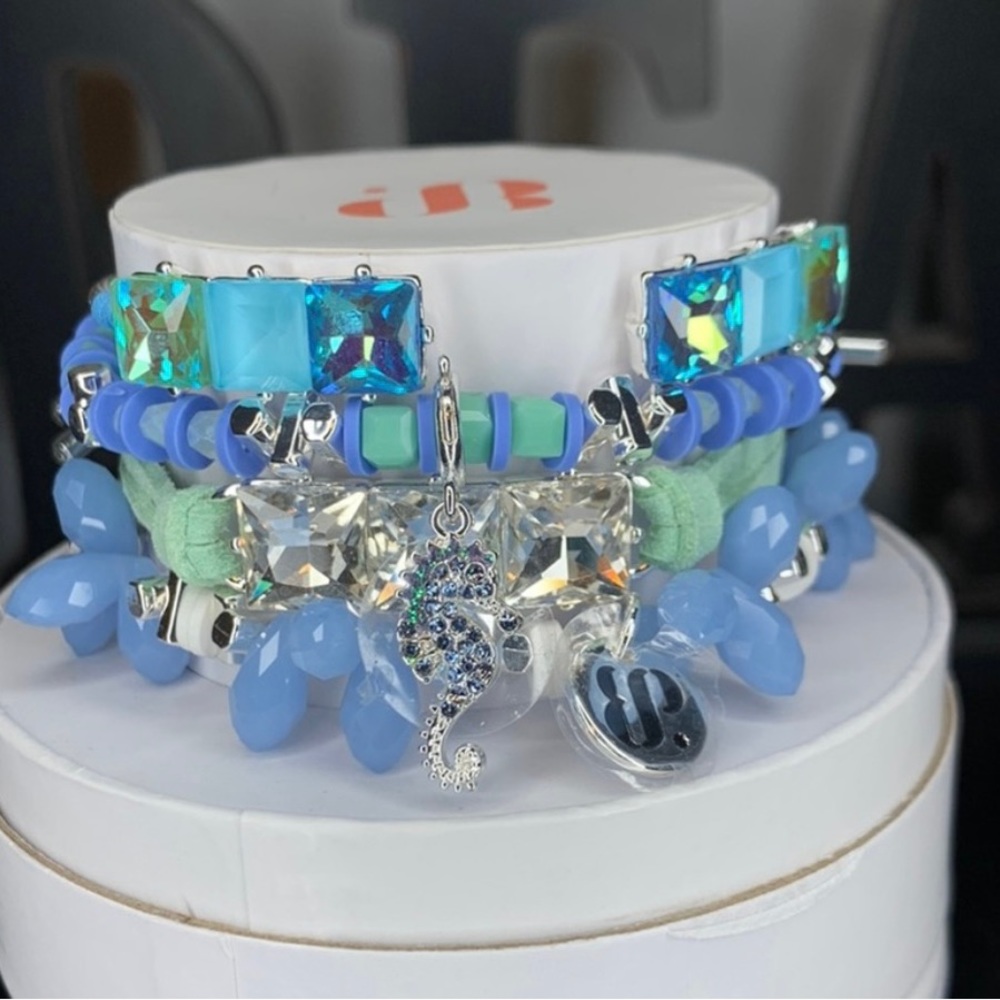 “Seashore Sparkle” Bomb Party 2023 Stacked Bracelet Gem